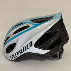 Specialized Women Black, White, and Blue Cycling Helmet 50-58 adjustable